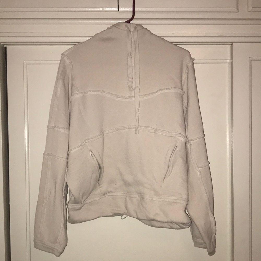 Alo Yoga Dimension Hoodie in Bone, size S-M
